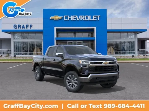 Black 2026 Chevrolet Silverado 1500 LT (2FL) for sale in Bay City, MI