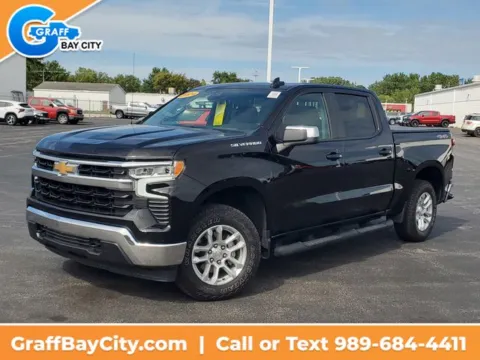Black 2024 Chevrolet Silverado 1500 LT for sale in Bay City, MI