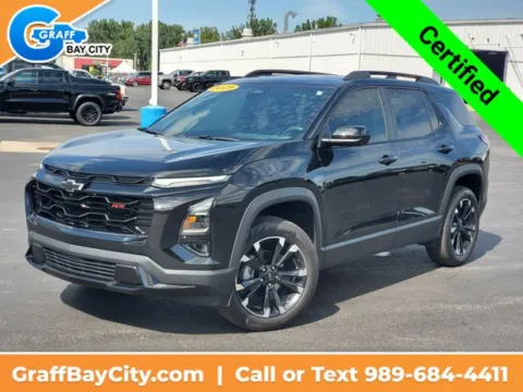 Black 2025 Chevrolet Equinox RS for sale in Bay City, MI
