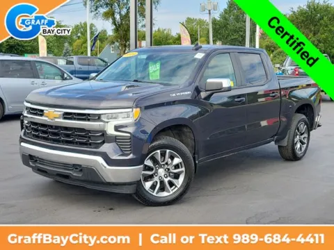 Gray 2024 Chevrolet Silverado 1500 LT for sale in Bay City, MI