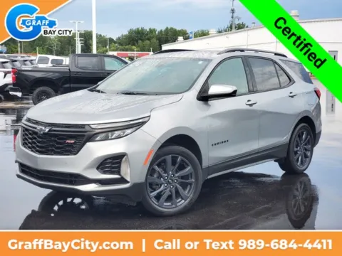 Gray 2024 Chevrolet Equinox RS for sale in Bay City, MI