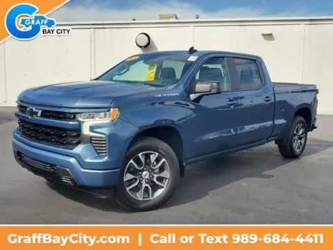 Blue 2024 Chevrolet Silverado 1500 RST for sale in Bay City, MI