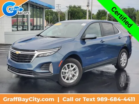 Blue 2024 Chevrolet Equinox LT for sale in Bay City, MI
