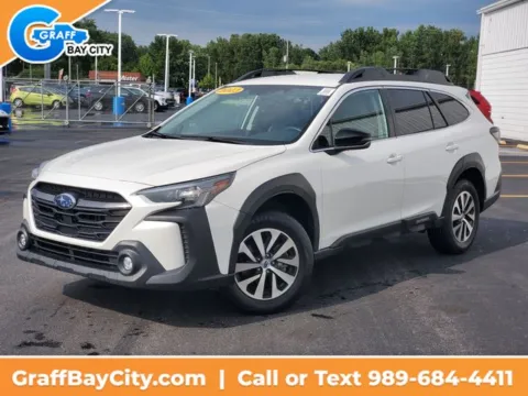 White 2023 Subaru Outback Premium for sale in Bay City, MI