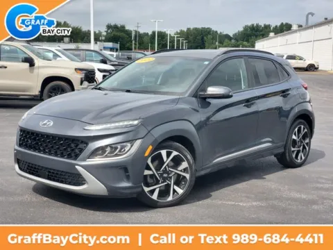 Gray 2022 Hyundai Kona Limited for sale in Bay City, MI