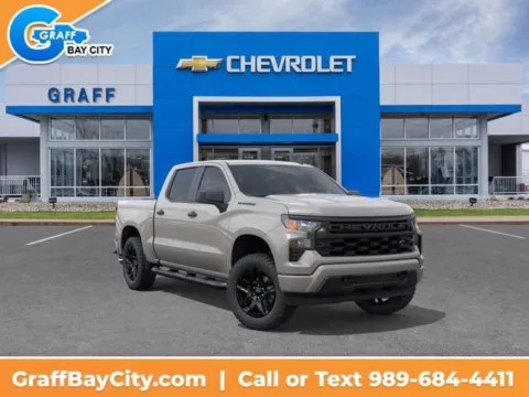White 2026 Chevrolet Silverado 1500 Custom for sale in Bay City, MI