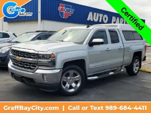 Silver 2017 Chevrolet Silverado 1500 LTZ for sale in Bay City, MI
