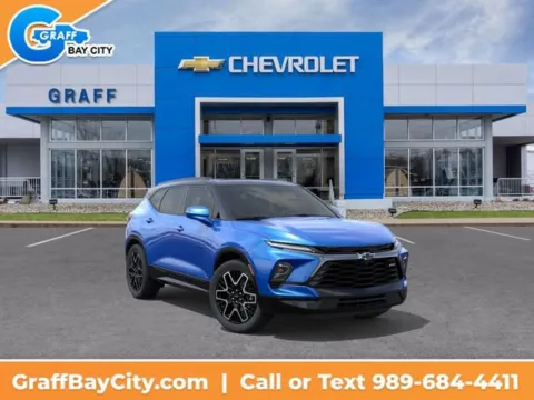 Blue 2026 Chevrolet Blazer RS for sale in Bay City, MI