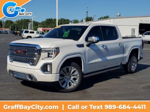 White 2022 GMC Sierra 1500 Limited Denali for sale in Bay City, MI