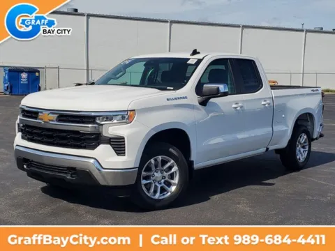 White 2024 Chevrolet Silverado 1500 LT for sale in Bay City, MI