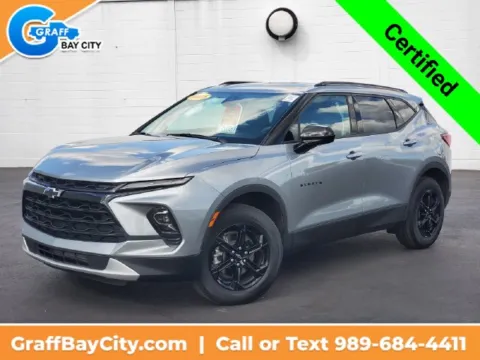 Gray 2025 Chevrolet Blazer LT for sale in Bay City, MI