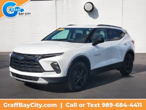 White 2024 Chevrolet Blazer LT for sale in Bay City, MI
