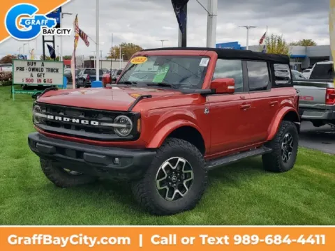Red 2022 Ford Bronco Outer Banks for sale in Bay City, MI