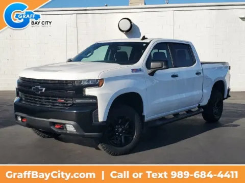 White 2021 Chevrolet Silverado 1500 LT Trail Boss for sale in Bay City, MI