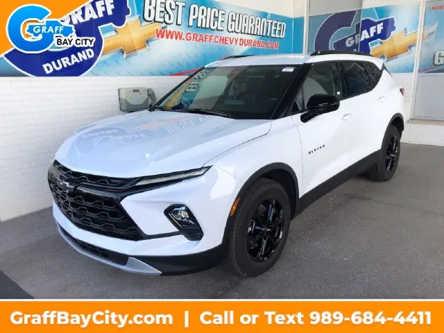White 2025 Chevrolet Blazer LT for sale in Bay City, MI