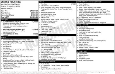 Another view of 2022 Kia Telluride EX for sale in Middleburg Heights, OH at Audi Middleburg Heights