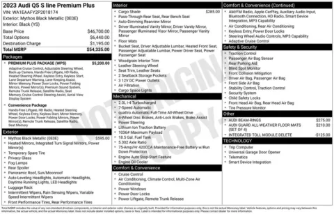 Another view of 2023 Audi Q5 45 S line Premium Plus for sale in Middleburg Heights, OH at Audi Middleburg Heights