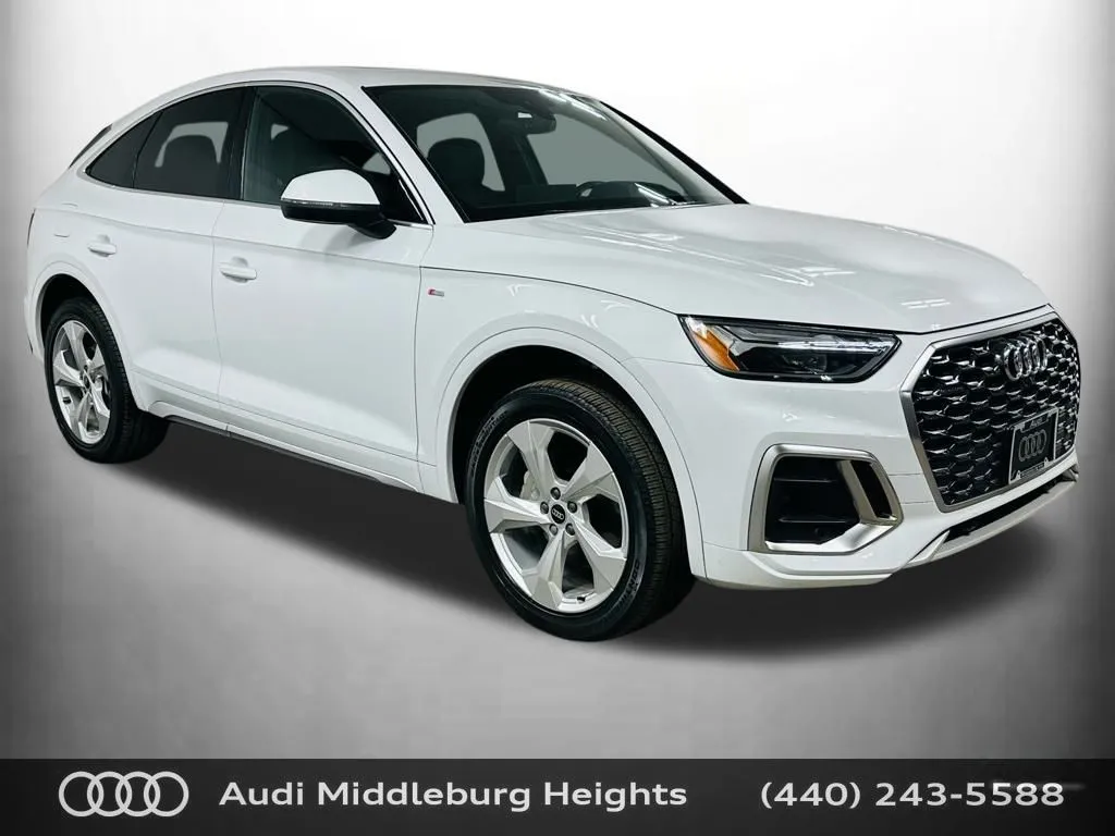 White 2023 Audi Q5 Sportback 45 S line Premium for sale in Middleburg Heights, OH