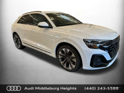 White 2026 Audi Q8 55 Premium Plus for sale in Middleburg Heights, OH