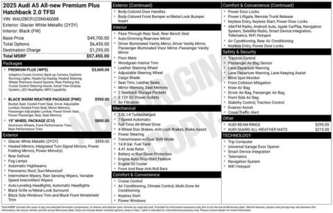 Another view of 2025 Audi All-new A5 Premium Plus for sale in Middleburg Heights, OH at Audi Middleburg Heights