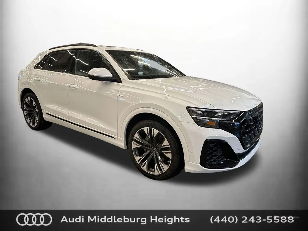 White 2026 Audi Q8 55 Premium Plus for sale in Middleburg Heights, OH