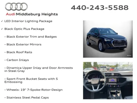 More photos of 2025 Audi Q3 Premium at Audi Middleburg Heights, OH
