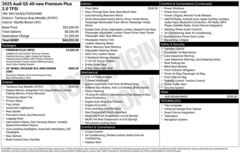 Another view of 2025 Audi All-new Q5 2.0T Premium Plus for sale in Middleburg Heights, OH at Audi Middleburg Heights