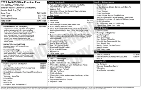 Another view of 2023 Audi Q5 45 S line Premium Plus for sale in Middleburg Heights, OH at Audi Middleburg Heights