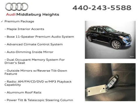 More photos of 2016 INFINITI QX50 at Audi Middleburg Heights, OH