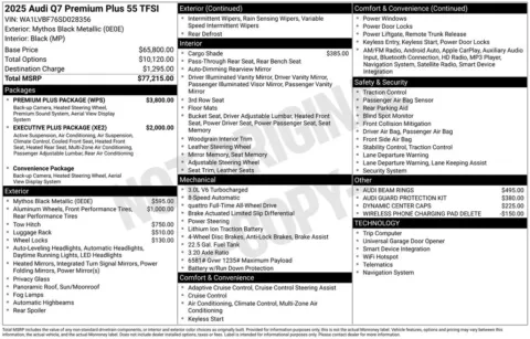 Another view of 2025 Audi Q7 55 Premium Plus for sale in Middleburg Heights, OH at Audi Middleburg Heights
