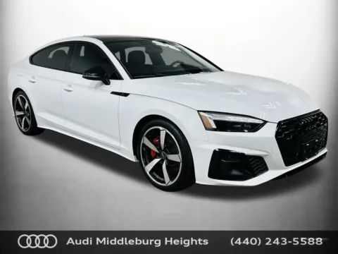 White 2024 Audi A5 Sportback 45 S line Premium Plus for sale in Middleburg Heights, OH