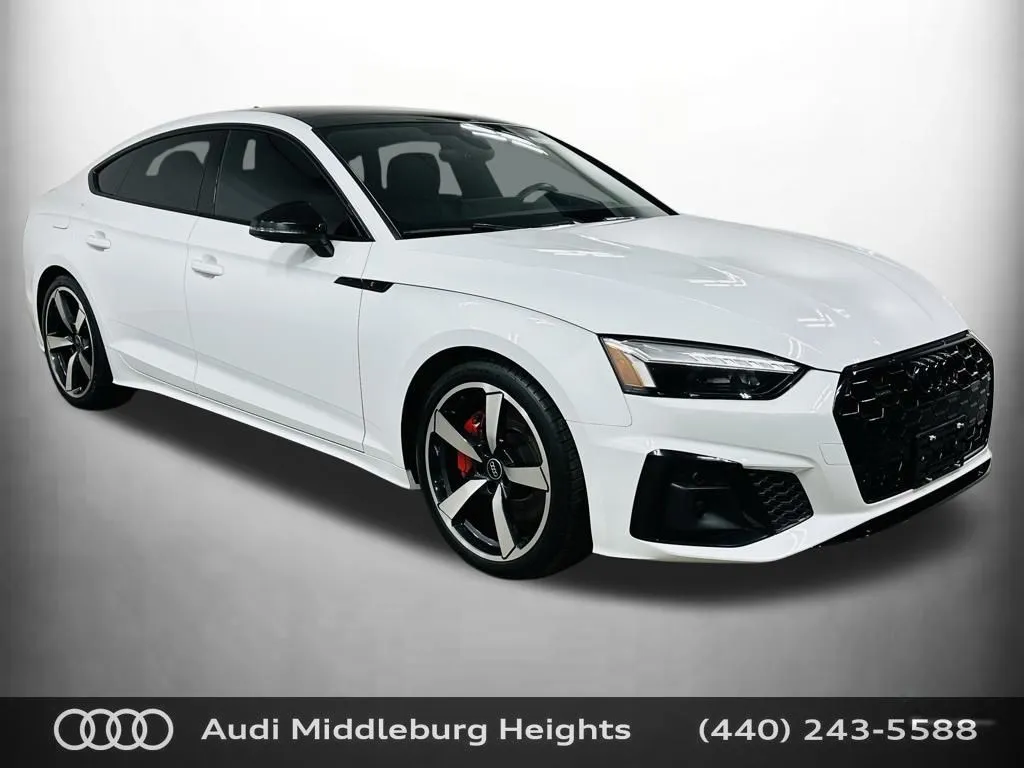 White 2024 Audi A5 Sportback 45 S line Premium Plus for sale in Middleburg Heights, OH