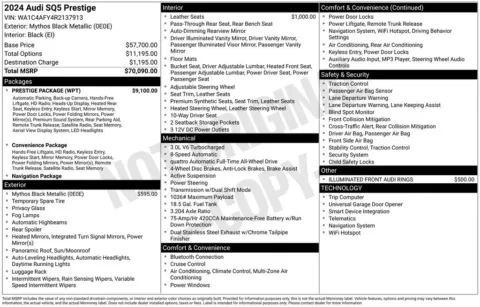 Another view of 2024 Audi SQ5 Prestige for sale in Middleburg Heights, OH at Audi Middleburg Heights