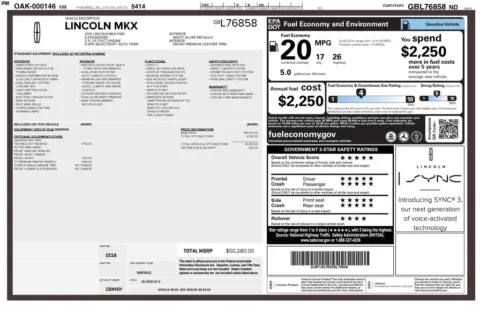 Another view of 2016 Lincoln MKX Reserve for sale in Middleburg Heights, OH at Audi Middleburg Heights