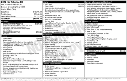 Another view of 2022 Kia Telluride EX for sale in Middleburg Heights, OH at Audi Middleburg Heights