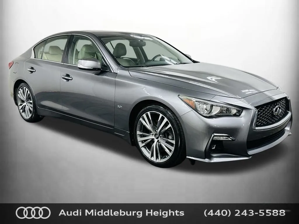 Gray 2018 INFINITI Q50 Sport for sale in Middleburg Heights, OH