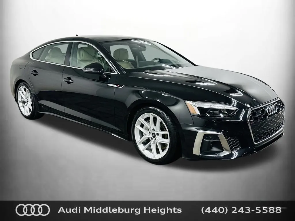 Black 2024 Audi A5 Sportback 45 S line Premium Plus for sale in Middleburg Heights, OH