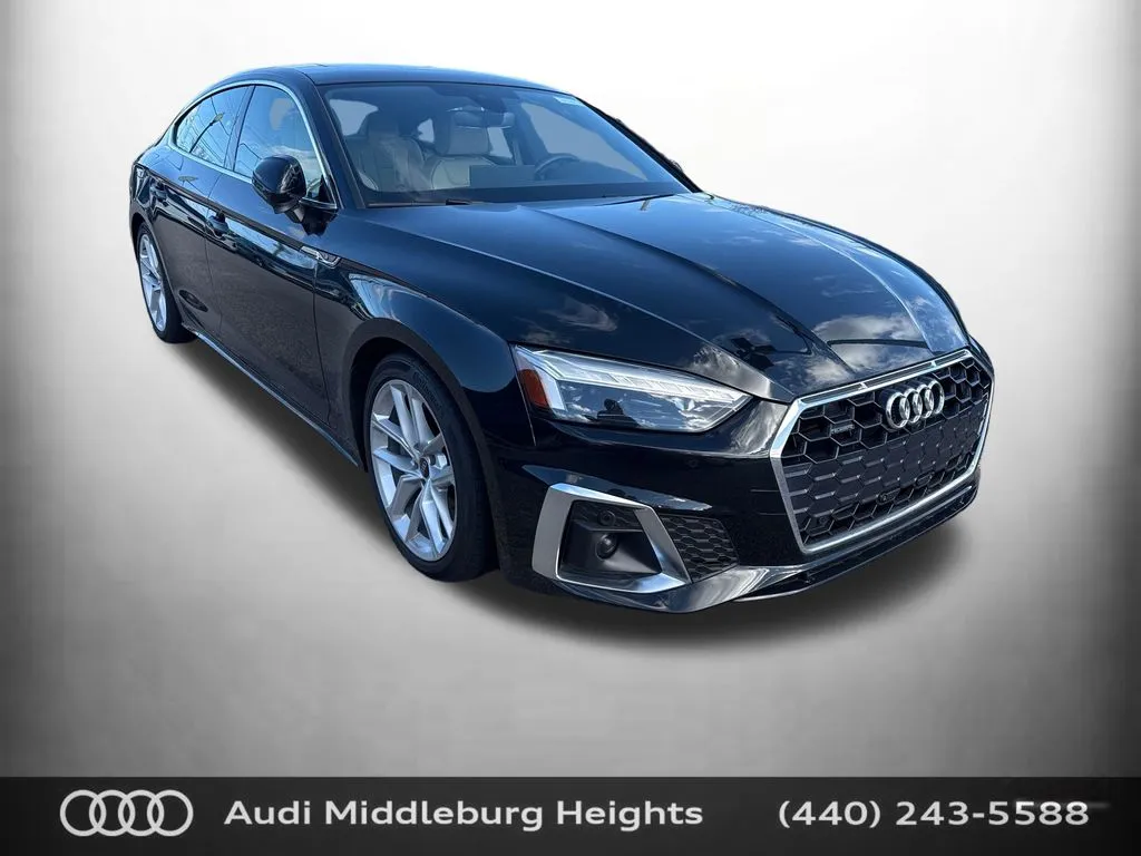 Black 2024 Audi A5 Sportback 45 S line Premium Plus for sale in Middleburg Heights, OH