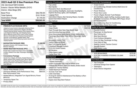 Another view of 2023 Audi Q5 45 S line Premium Plus for sale in Middleburg Heights, OH at Audi Middleburg Heights