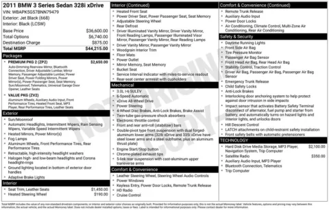 Another view of 2011 BMW 3 Series 328i xDrive for sale in Middleburg Heights, OH at Audi Middleburg Heights