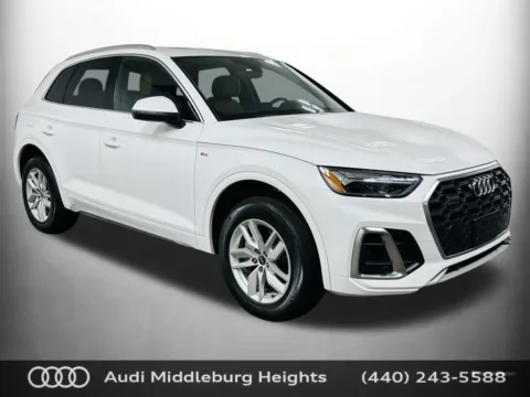 White 2023 Audi Q5 45 S line Premium for sale in Middleburg Heights, OH