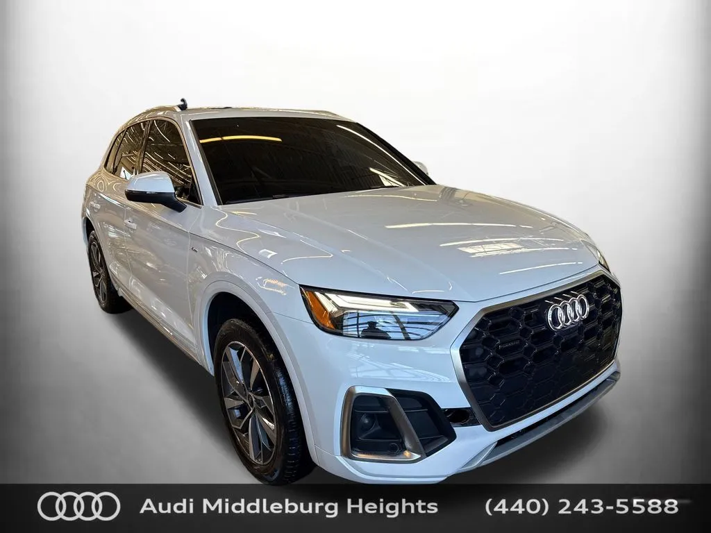 White 2023 Audi Q5 45 S line Premium Plus for sale in Middleburg Heights, OH