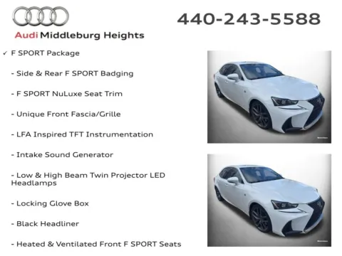 More photos of 2019 Lexus IS 300 at Audi Middleburg Heights, OH