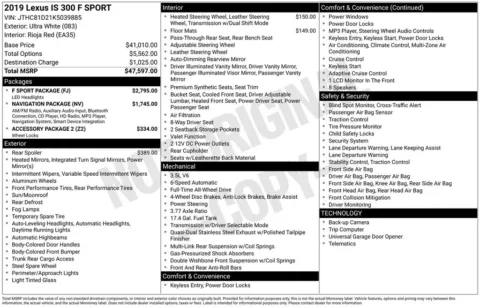 Another view of 2019 Lexus IS 300 for sale in Middleburg Heights, OH at Audi Middleburg Heights