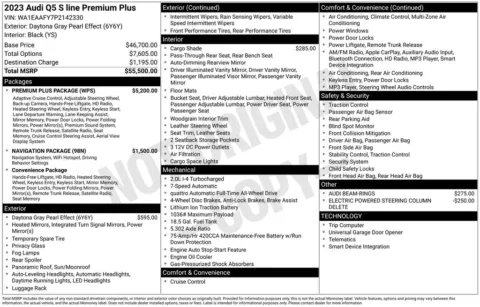 Another view of 2023 Audi Q5 45 S line Premium Plus for sale in Middleburg Heights, OH at Audi Middleburg Heights