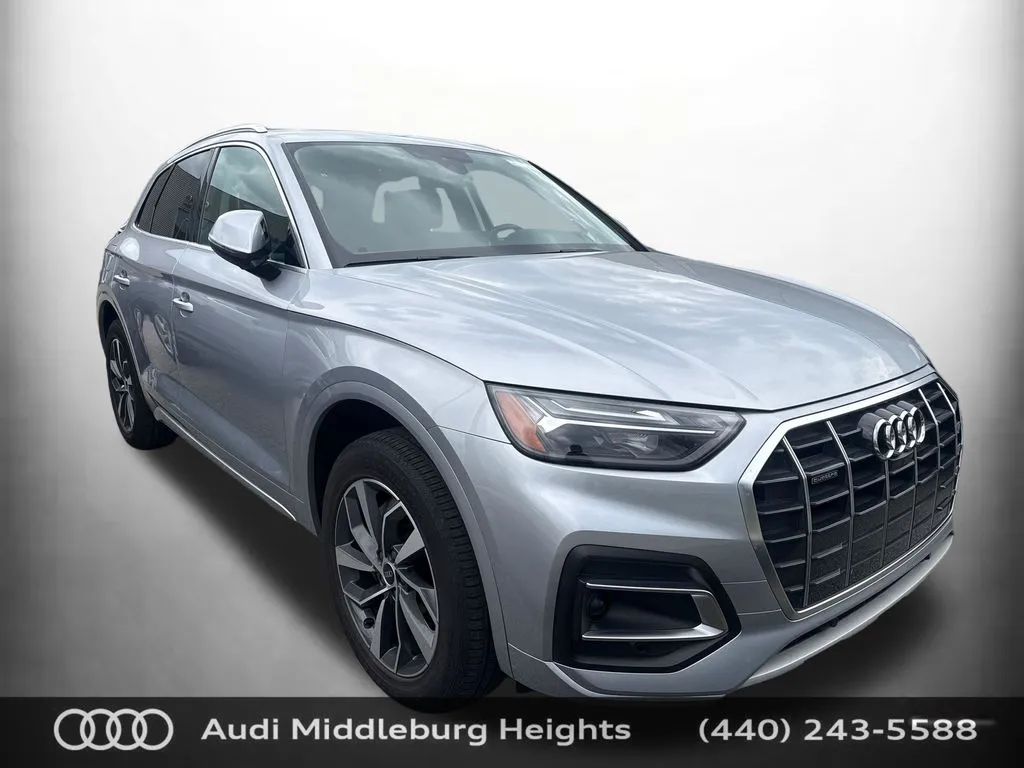 Silver 2021 Audi Q5 45 Premium Plus for sale in Middleburg Heights, OH