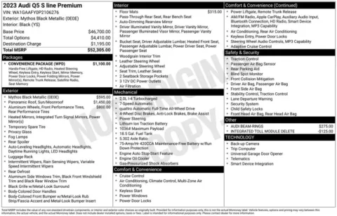 Another view of 2023 Audi Q5 45 S line Premium for sale in Middleburg Heights, OH at Audi Middleburg Heights