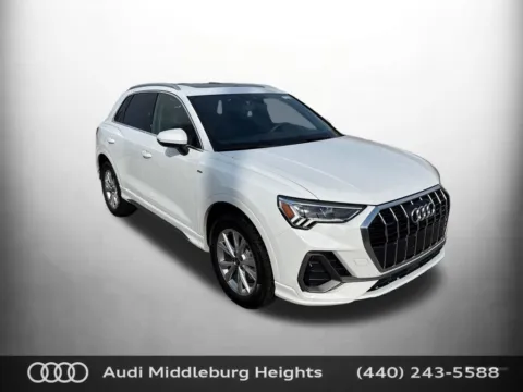 White 2025 Audi Q3 Premium for sale in Middleburg Heights, OH