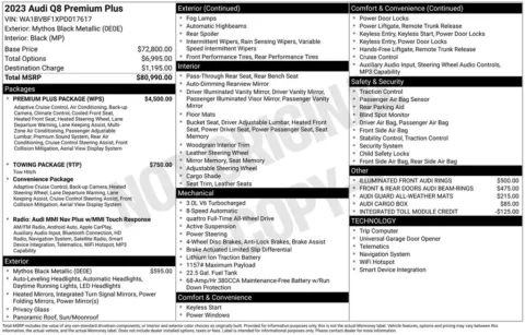 Another view of 2023 Audi Q8 55 Premium Plus for sale in Middleburg Heights, OH at Audi Middleburg Heights