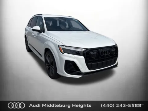 White 2026 Audi Q7 55 Premium Plus for sale in Middleburg Heights, OH